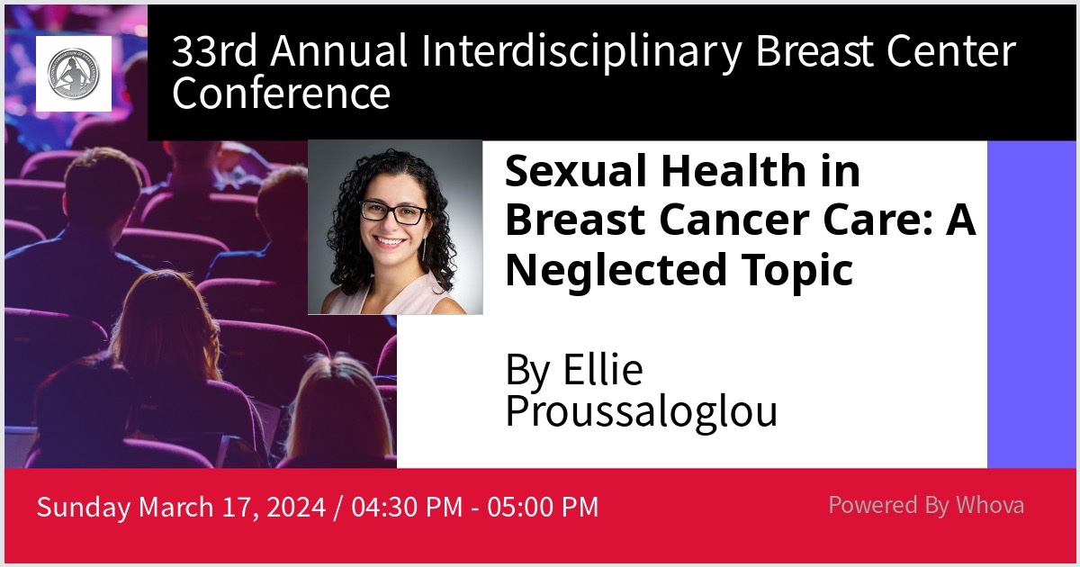 Thank you @NCBC_BreastCare & #NCoBC24 program director @JenniferPlichta for the opportunity to share more on the vital & often hidden side effect of #sexualhealth in #breastcancer treatment! See everyone in an hour 👩🏻‍⚕️🎤 @YaleBreast