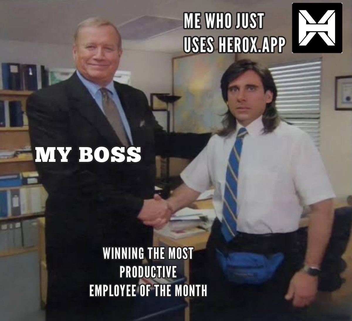 Danprocrypto's tweet photo. Me who just @HeroXApp receiving award from my boss as most productive worker for using @HeroXApp
#HeroXMemeContest #HeroX #HeroPools https://t.co/UpvBLXDQ2Q