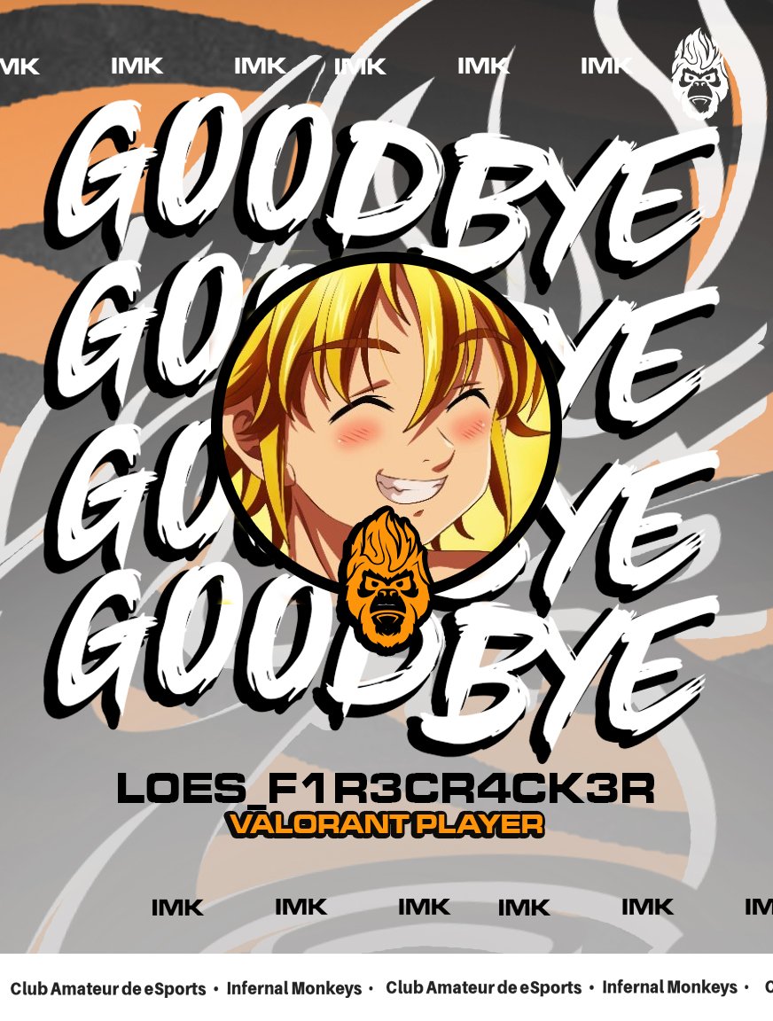 #NOTICIA
Día de despedida, hacemos oficial la salida de <a href="/_f1r3cR4cK3r/">L0eS_f1r3cR4cK3R</a> por problemas personales. 
Mucha suerte en lo que te depara campeón!!!!