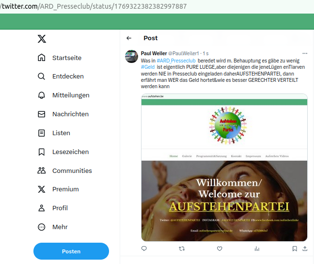 PaulWeiler1's tweet photo. @CarenMiosgaTalk @MSchularick n der Sendung wie in #ARD_Presseclub werden viele #INFOS einfach weggelassen .. Journalistin  #HeleneBubrowski wies daraufhin. Fakt ist wir haben genug #Geld nur gebunkert bei #elite #Superreiche daher AUFSTEHEN https://t.co/UN3Y3OuZFC https://t.co/h6BEnxvyon https://t.co/ZNm2o2QZmr