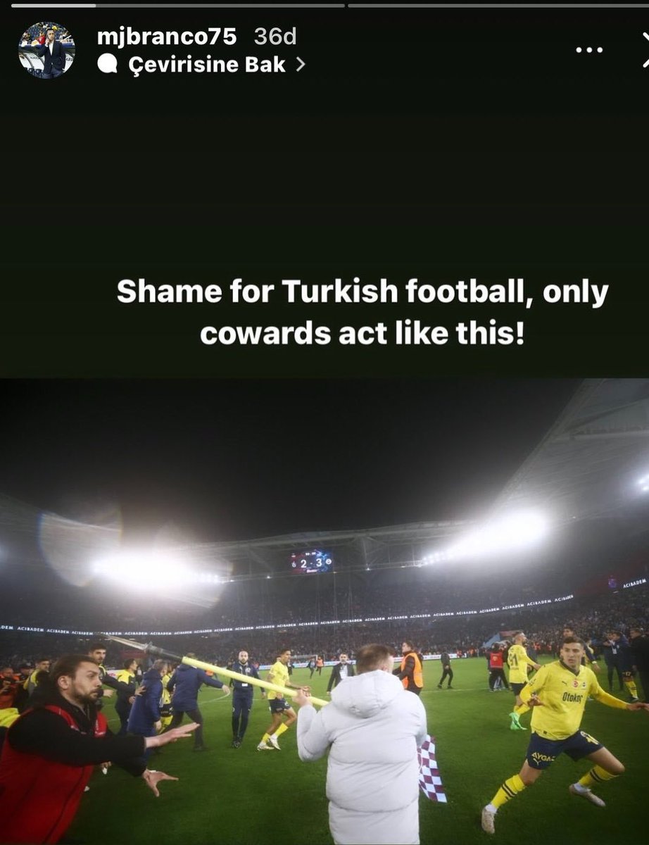 Fenerbahçe Sportif Direktörü Mario Branco: 'Türk futboluna yazık, sadece korkaklar böyle davranır!'