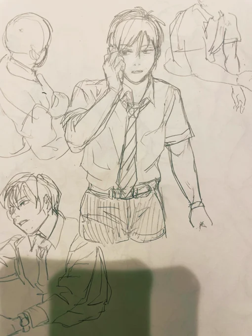 練習の絵をあげます 