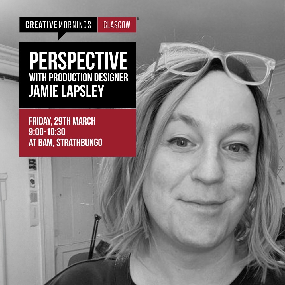 This month's global CreativeMornings theme is PERSPECTIVE and who better to talk about that than the wonderfully talented production designer 🎥@jamie_lapsley_ ? Jamie will take the stage at the delightful BAM on the Southside. Get your tix in our Linktree!
