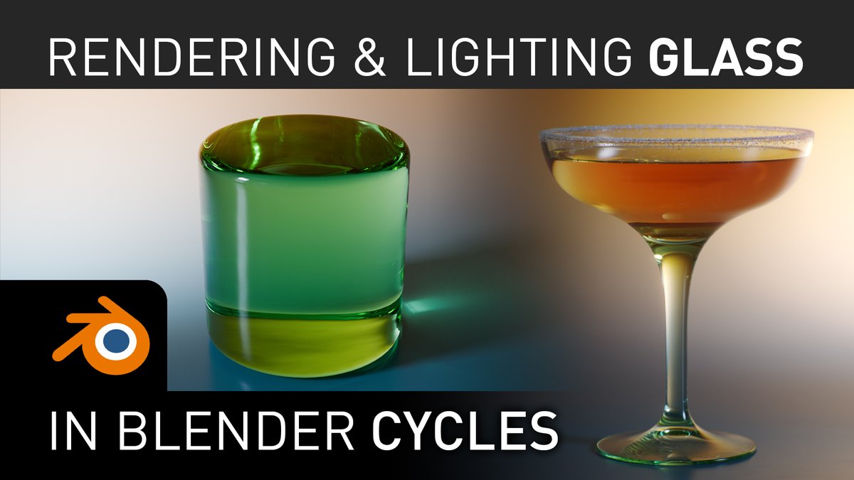 RaphaelRau's tweet image. This weeks Tutorial is out!
About shading and lighting glass.
This is done in Cycles but I think it is really applicable in a log of physically based renderers.

A great start into this week and a lot of fun watching!

 @Blender #cyclesrender #blender #glass #cocktail #realism