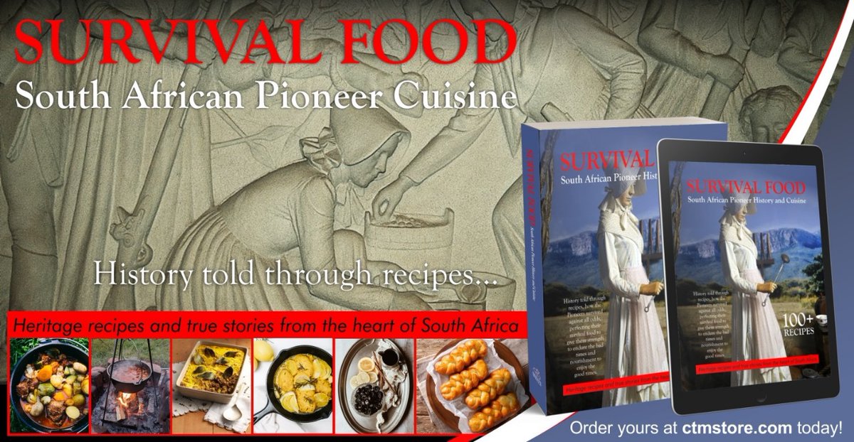 📚 Exciting news! My debut book is now available
filled with historical insight and a passion for culinary traditions. 

🍽️ Dive into the rich culinary journey of South African resilience and ingenuity in my new book! From old school knowledge to survival skills passed down