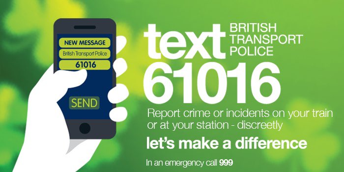 If you need police assistance on your rail journey today #TextBTP on 61016 or call us on 0800 405040 or 999 in an emergency.
#StPatricksDay