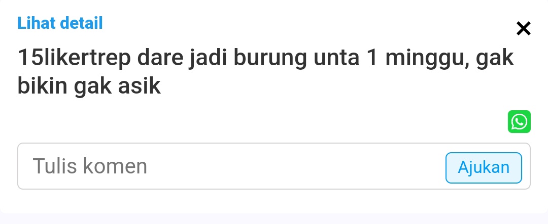 aku naikin jadi 50 yaa MWEHEHEHE😁 ampe subuh belom selesai, gajadii yhh 😋😋