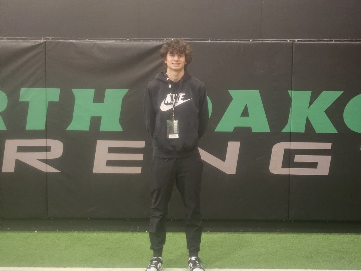 Thank you @UNDfootball for the junior day invite. I had a great time talking to the coaches and viewing the campus.