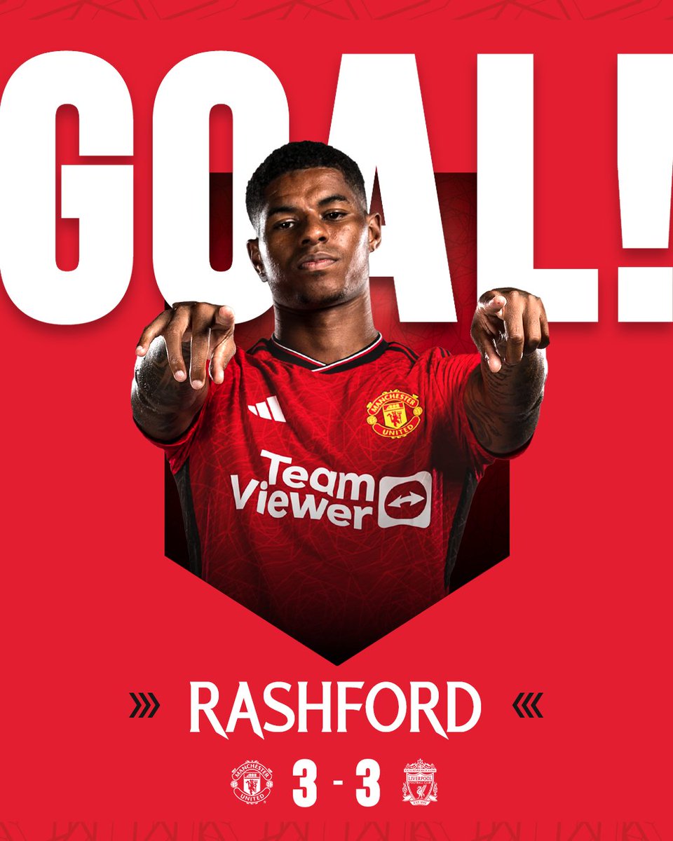 ManUtd_MY's tweet photo. RASHY DENGAN GOL LAMBAT!!!!!!!! ⚽️

3-3 kat Old Trafford.

#MUFC || #FACup https://t.co/APSXqMFh1n