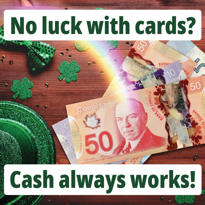 During an emergency, debit/credit machines may stop working so it’s best not to rely on your luck (or your cards!) Having cash in small bills in your emergency kit will feel like a pot of gold at the end of a rainbow! 🌈🍀 More tips at PreparedBC.ca/EmergencyKit #SaintPatricksDay
