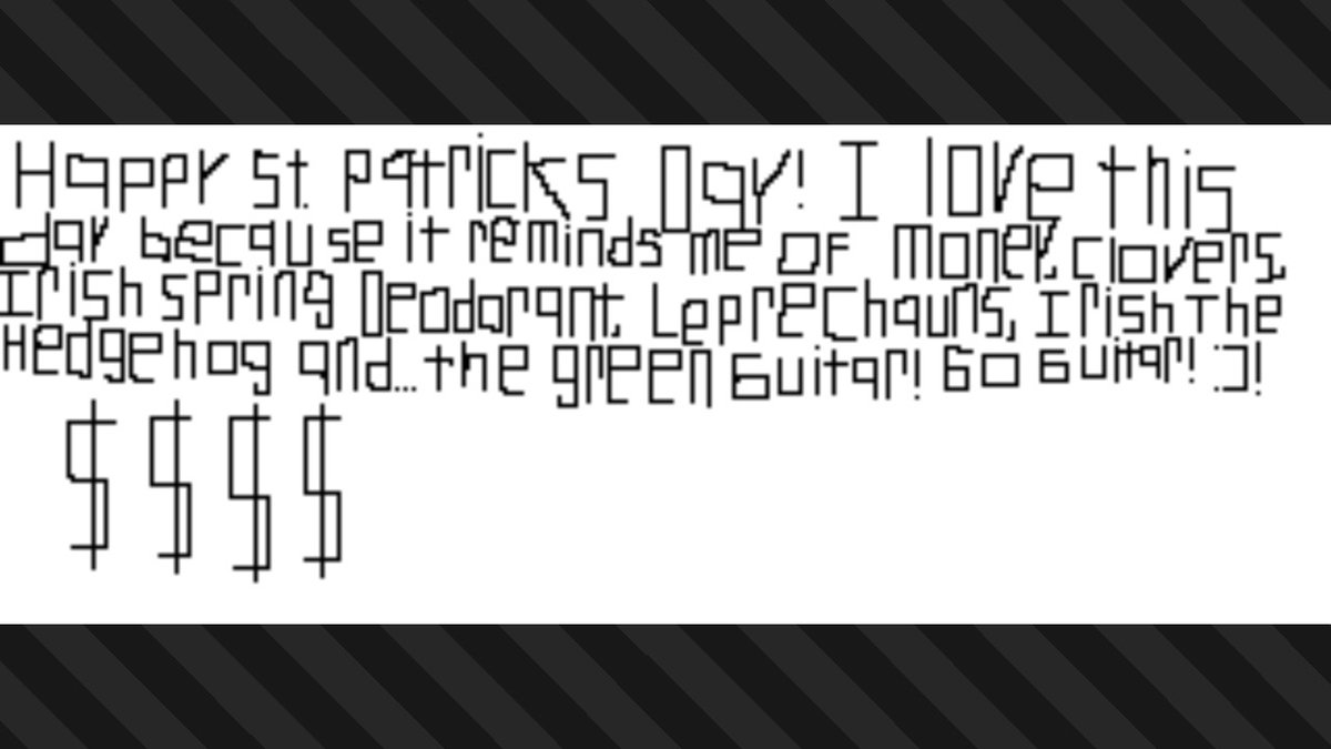 TheMoney2280's tweet photo. Happy #StPatricksDay and rock on #TeamGuitar :)! #Splatoon3 #NintendoSwitch https://t.co/CoYYLnWicA