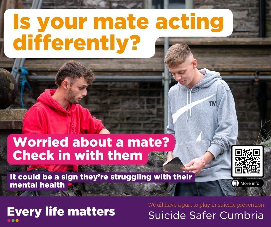 If someone is acting differently it might be a sign they are struggling to cope with challenges in their life. The smallest displays of kindness, like picking up the phone to check-in on someone could make all the difference. To find out more visit every-life-matters.org.uk/helping-others/
