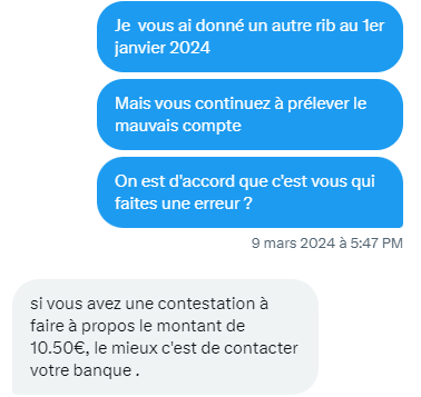 ClaireAllali's tweet photo. @REDbySFR Bonjour Marc, le service dédié m'a effectivement contacté, ils ont bien confirmé l'erreur de leur côté, et m'ont remboursé les frais associés. Je vous joins quand même quelques extraits de mes échanges avec mes 2 premiers interlocuteurs du service client... https://t.co/fAmyy6Cofs