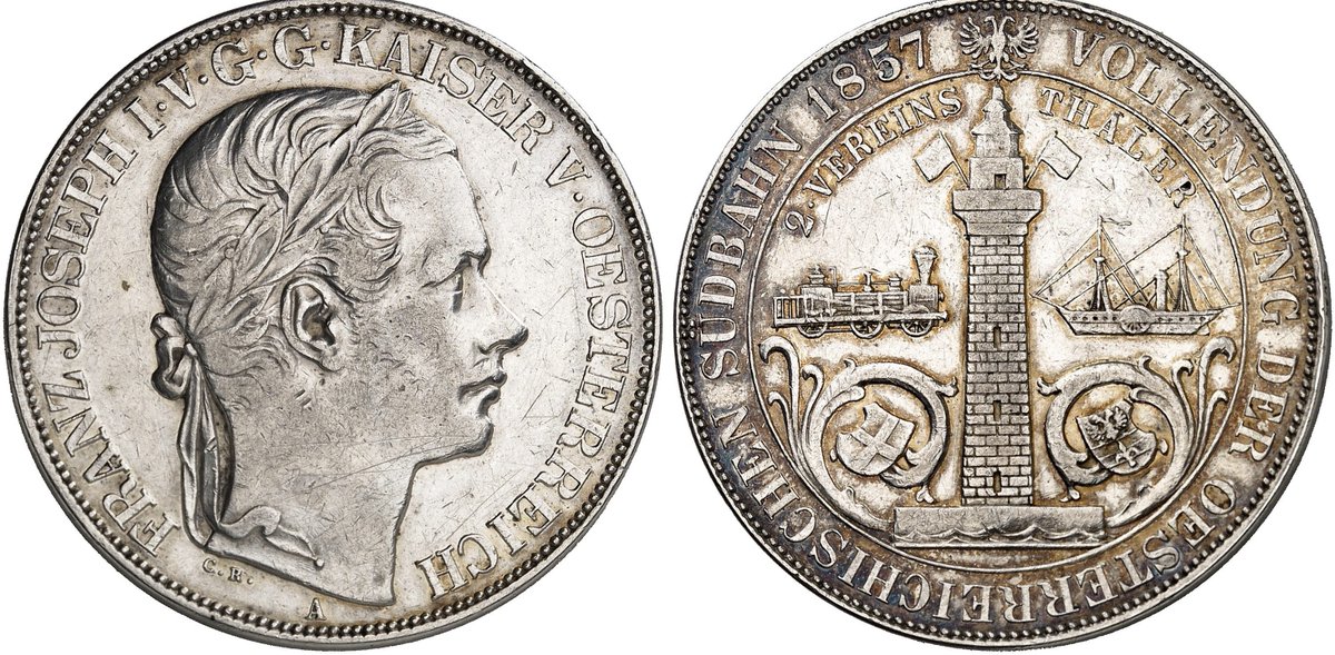THE HOLY ROMAN EMPIRE / AUSTRIAN COINS
AUSTRIAN EMPIRE.
Franz Josef I, 1848-1916. Double club valley 1857 A, Vienna.
#coins #ancientcoins #ancienthistory #coincollecting #numismatics #worldhistory #worldcoins #oldcoins #collectibles #antiques #archeology #HolyRomanEmpire #Austria