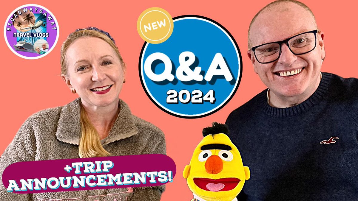 New! BroadwaysAway Q&A + Trip Announcements 2024 youtu.be/8T0Ma4EOT3w