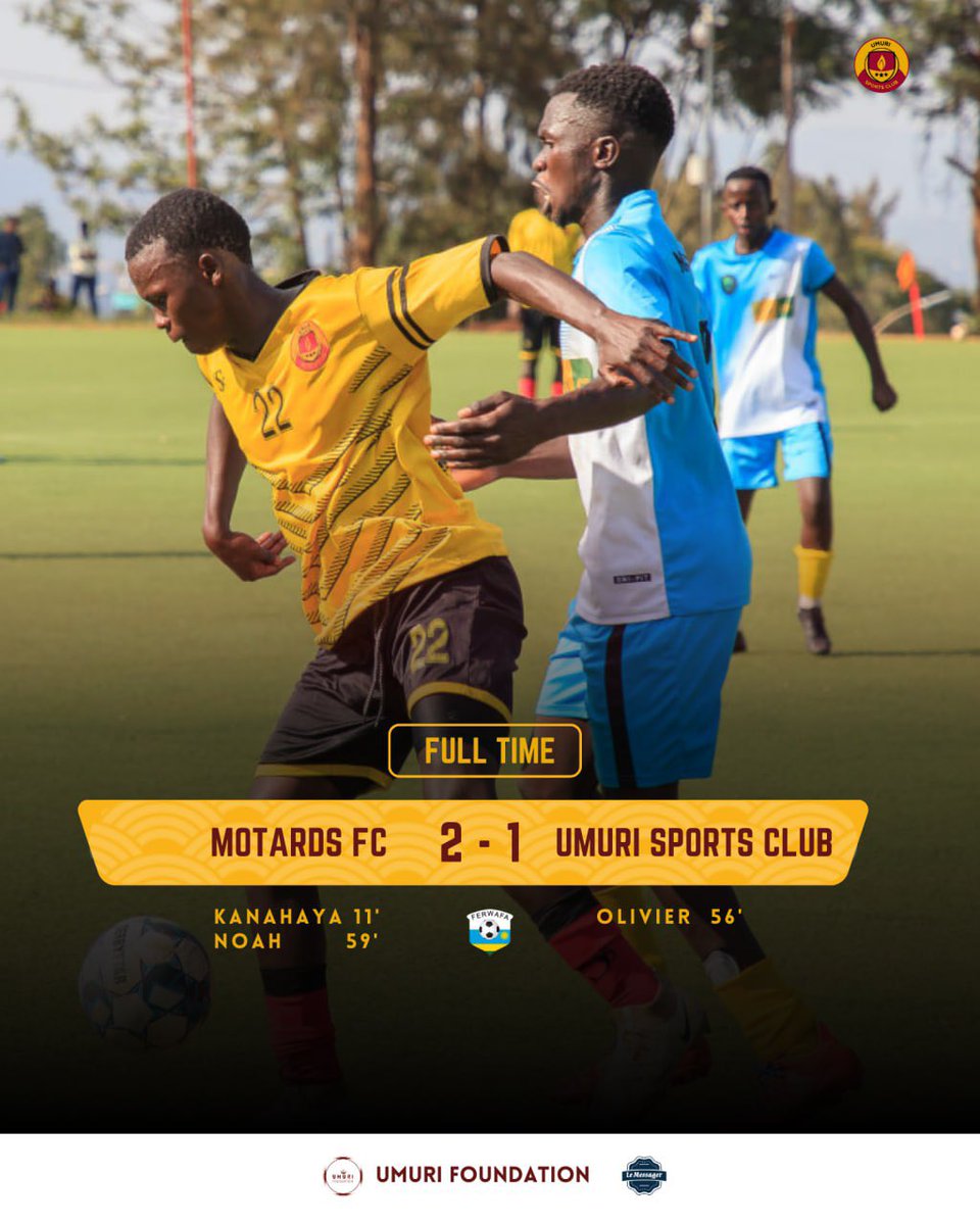 Today’s setback is tomorrow’s motivation despite a tough loss in the final game of the first leg, Umuri Sports Club remains resilient and focused. We'll bounce back stronger in the next leg! 💪⚽️ #UmuriSportsClub #UmuriAcademy