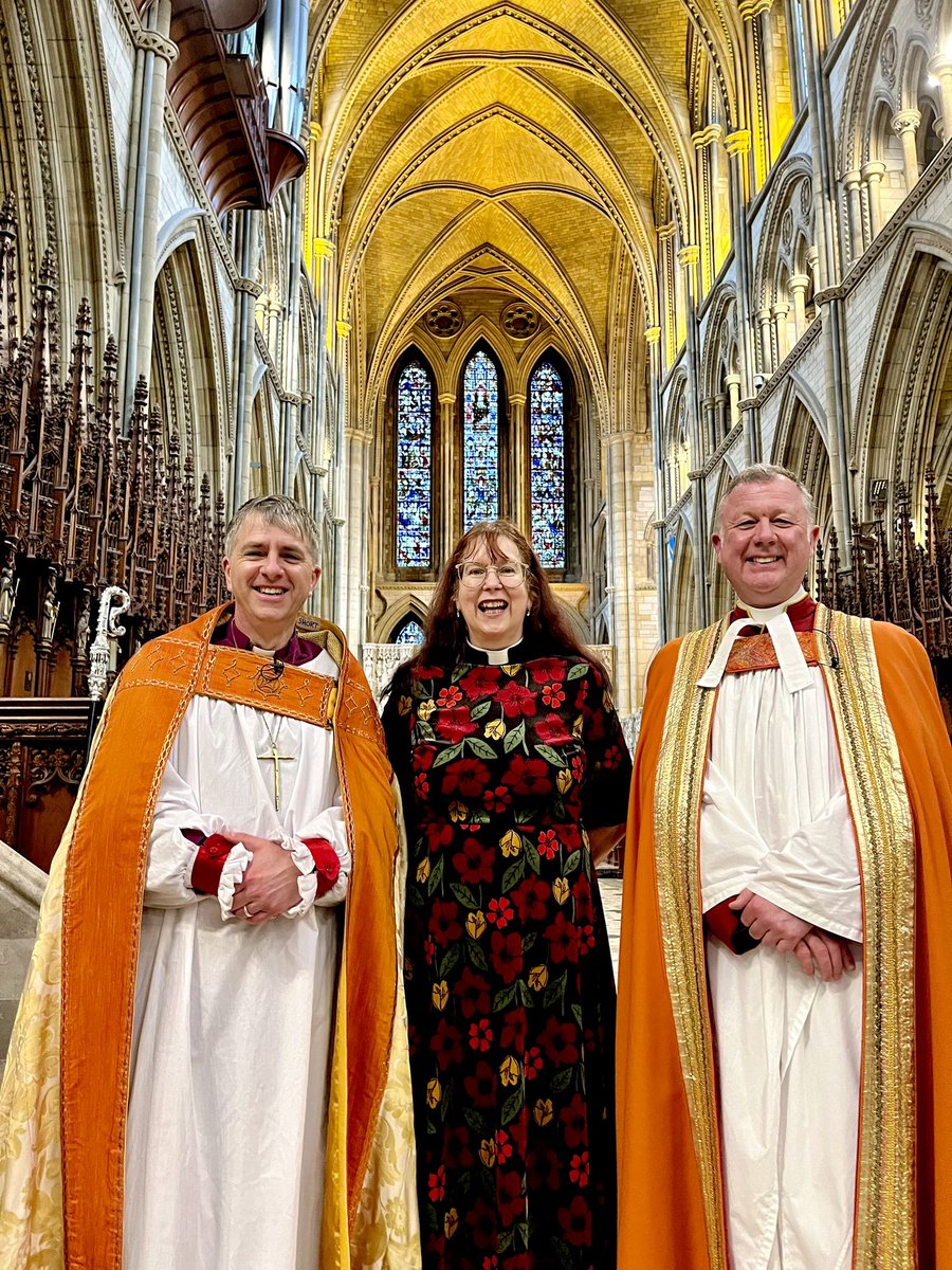 It was wonderful to license and install @PrecentorSue as Succentor @TruroCathedral this evening. She is such a gift to us all.