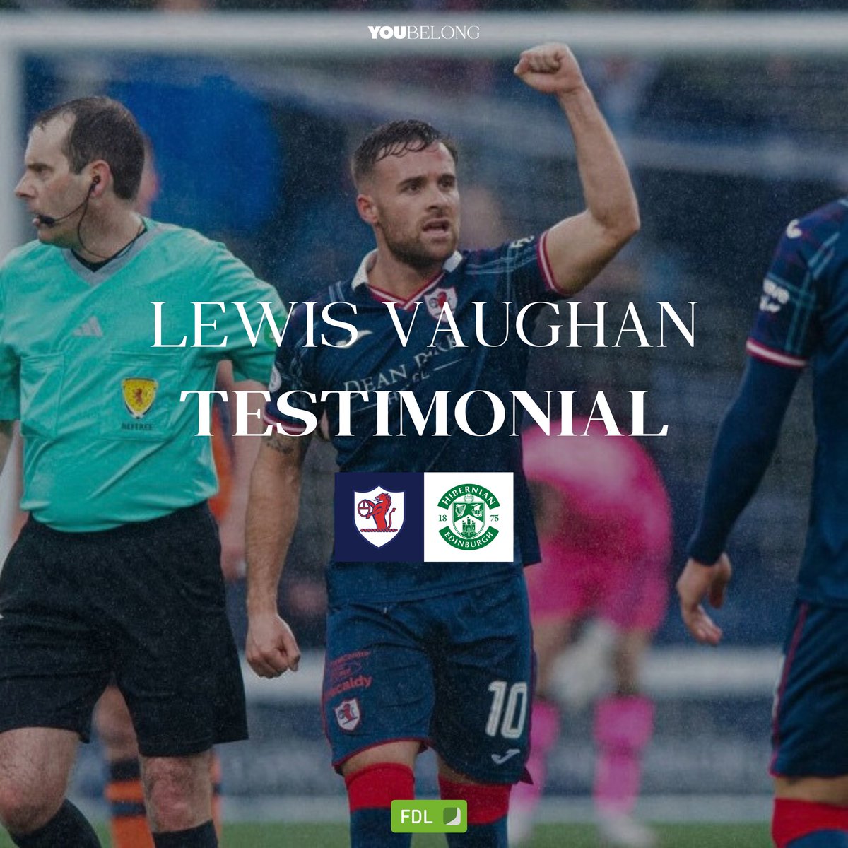 🔜 A special night for a special player.

• Lewis Vaughan’s Testimonial

• Hibs at Stark’s Park

• This Wednesday at 7:45pm

• Special guest appearances

Let’s fill the stands for one of our own.

🎟️ Tickets: bit.ly/RRFCvHFC

#YouBelong