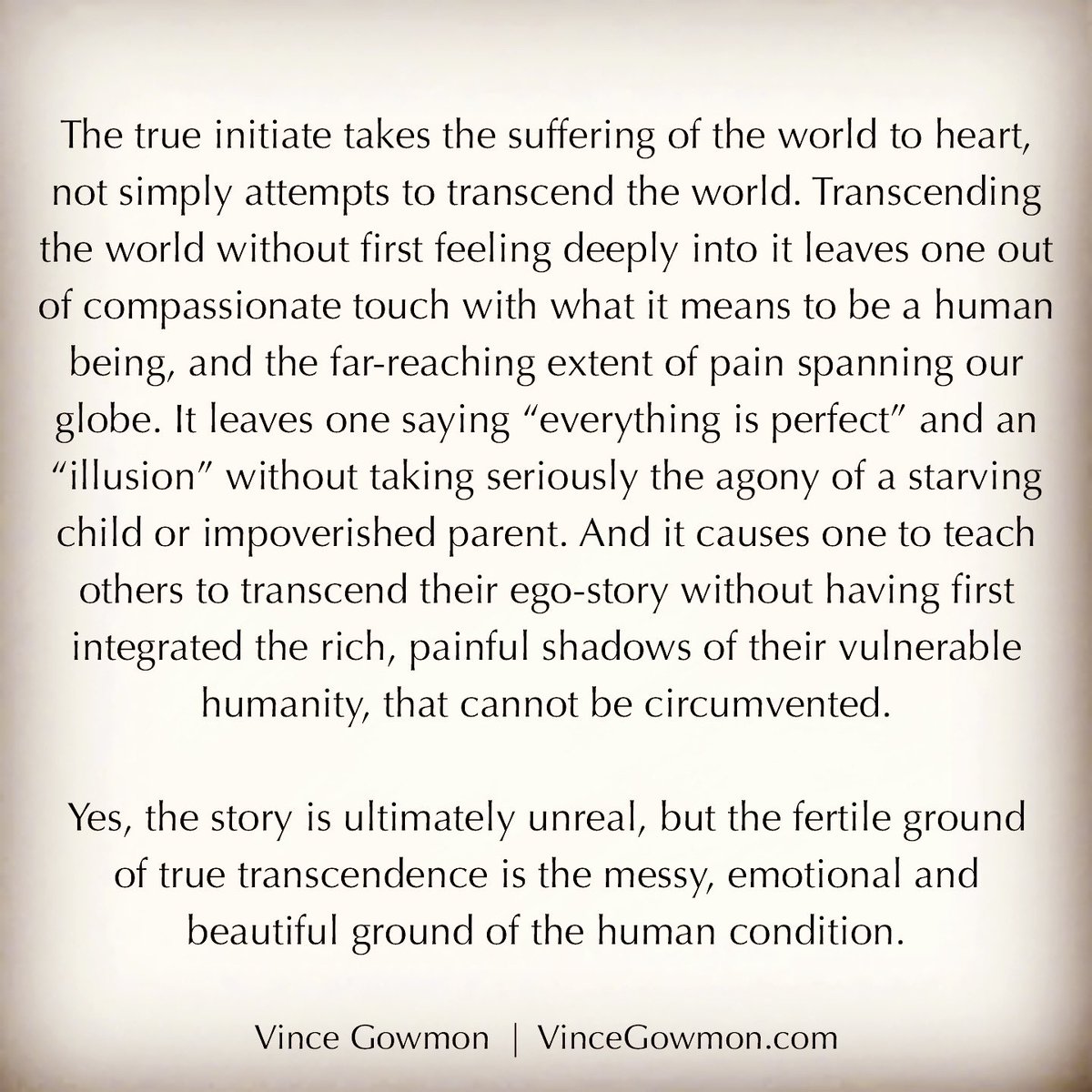 Related to this topic, you may find my short video called New Age Delusion &amp; Immaturity of interest. 

youtu.be/ijyhG3qthbU

Blessings, Vince ❤️🙏🏼🌍