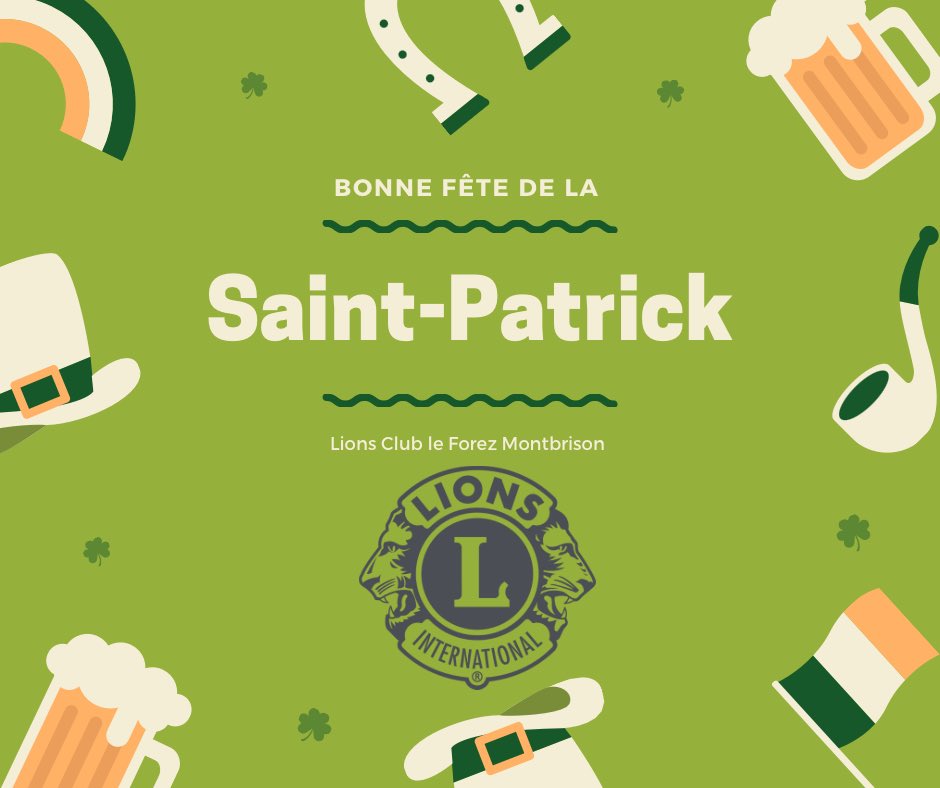 🍀✨Bonne fête de la Saint Patrick ✨🍀 #montbrison #montbrisonvillepassion #loire #loireforez #lionsclub #saintpatricksday