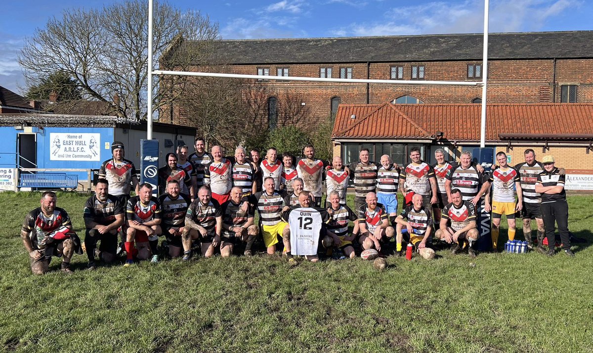 👏 Thank you to Eastmoor Dragons Masters for travelling over to East Hull this afternoon. 🏉 It was very heavy underfoot, in a stop start game. 👍 Another great turnout of players, we look forward to return fixture in August, hopefully in better conditions. #hullmasters24