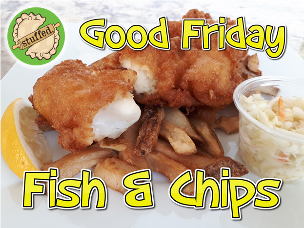TeamPerogy's tweet image. Stuffed. will be offering Fish &amp;amp; Chips from our Food Trailer on Friday, March 29th.
- Lunch from 11:30 am to 1:30 pm
- Dinner from 4:00 pm to 7:00 pm

All Meals include a lightly battered Haddock filet (7 oz piece) with crispy French Fries and Coleslaw.

teamperogy.ca/popup-perogy-d…