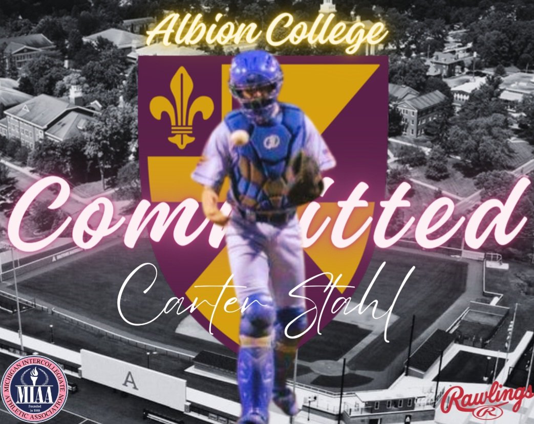 Carter Stahl (@carterstahl2024) on Twitter photo I'm extremely excited to announce that I will be continuing my academic and athletic career at Albion College! I want to thank my family and everyone who has helped me along the way to make this all possible. Go Britons! <a href="/BritonsBaseball/">Albion Baseball</a> I'm extremely excited to announce that I will be continuing my academic and athletic career at Albion College! I want to thank my family and everyone who has helped me along the way to make this all possible. Go Britons! <a href="/BritonsBaseball/">Albion Baseball</a>