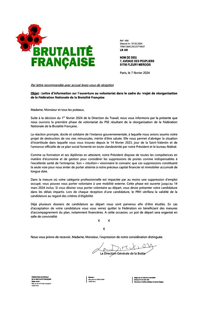 143 -
Si t’insistes, mon ami, la voici, la fameuse LRAR de la Boâte. Que j’ai même dû faire une heure de queue à la Poste, pour cette littérature-là. 
Ho, t’attends pas à du Verlaine. Au mieux un mauvais polar, oussque le nom de l’assassin est connu dès le début.