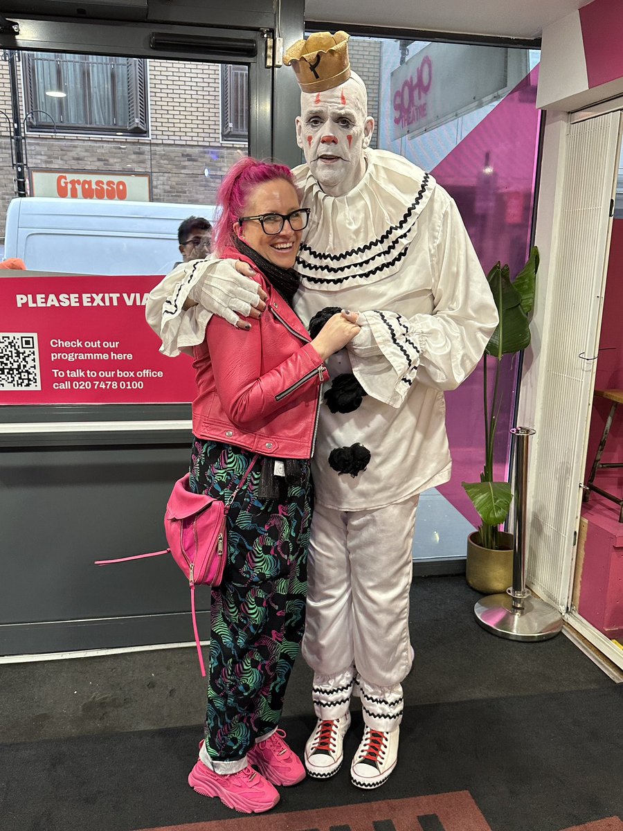 Sarah Graham (@sarahgraham_art) on Twitter photo Meeting the incredible <a href="/PuddlesPityP/">Puddles Pity Party</a> yesterday after his epic performance at the <a href="/sohotheatre/">Soho Theatre</a> was very special. Puddle’s music helped me through the toughest times in my life, when my bipolar was at its worst. Being able to thank him & have a cuddle was everything! 🙏❤️ Meeting the incredible <a href="/PuddlesPityP/">Puddles Pity Party</a> yesterday after his epic performance at the <a href="/sohotheatre/">Soho Theatre</a> was very special. Puddle’s music helped me through the toughest times in my life, when my bipolar was at its worst. Being able to thank him & have a cuddle was everything! 🙏❤️