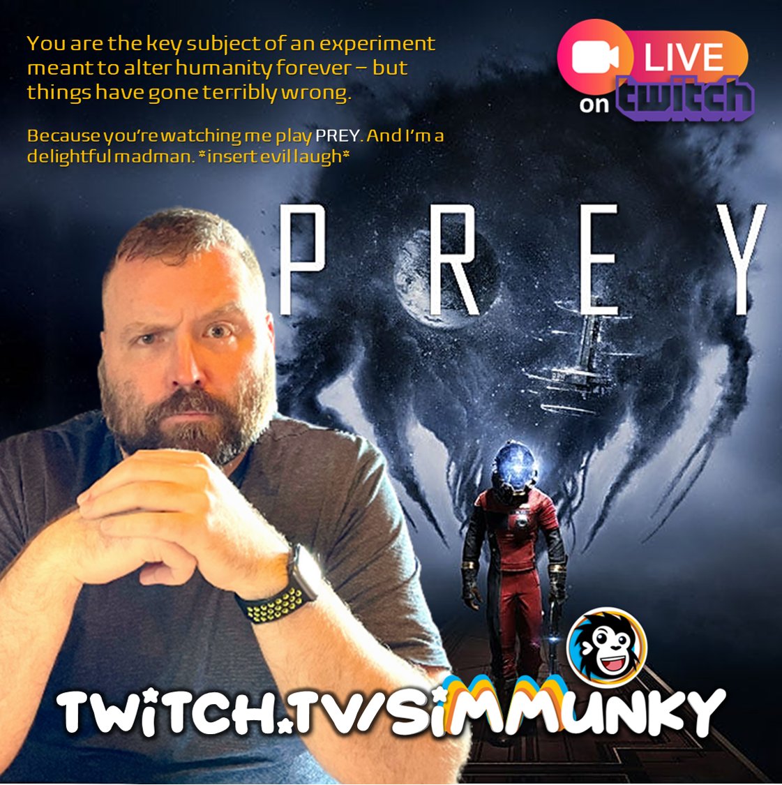 simmunky's tweet photo. Let's explore the darkness and get into some terrifying alternate future dystopian workplace chaos, shall we? 😎

https://t.co/8xkE2xLbDU

I'm live RIGHT NOW from 2-4pm EST ✴️ Head on over if you love a little chaos with your cozy stream. #twitch #gaymer #gamer #lgbtq #gaygamer https://t.co/E5QQetfLVU