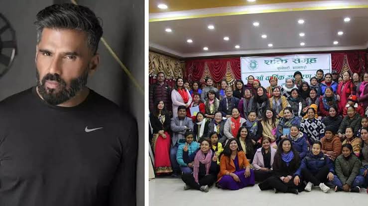 XMinaShohdy's tweet photo. He got plane tickets to Kathmandu for 128 women who had been rescued.” Remembering the incident, Suniel Shetty had said that a film can be made on the incident. He also refused to take the entire credit for arranging the return of 128 women and said a lot of people worked really hard on the project.