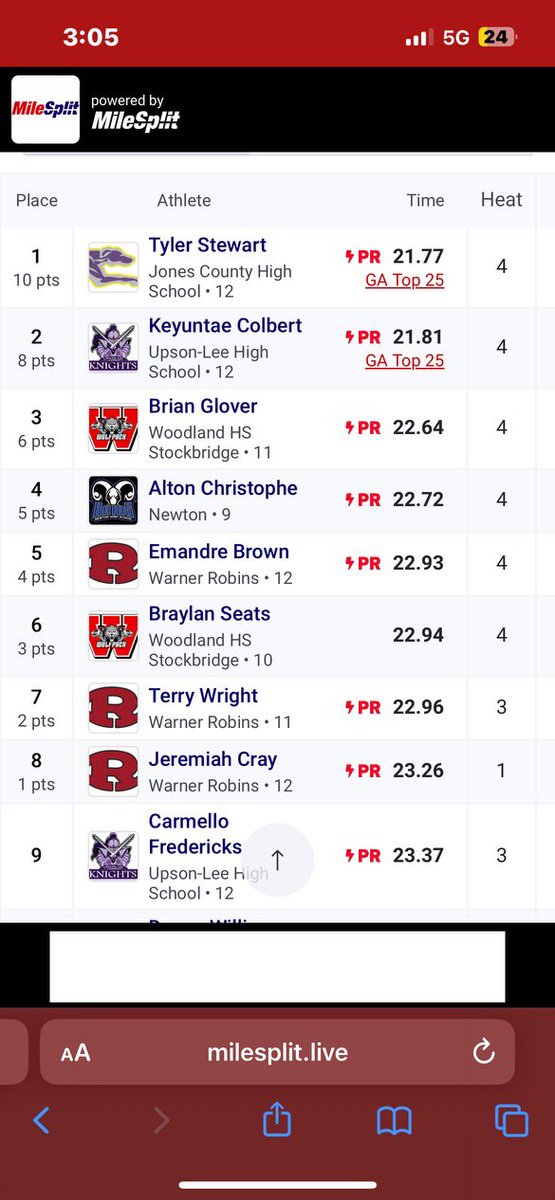 Ty1erstewart's tweet photo. Blessed to be ranked in the Top 2 in the state of Georgia and Top 10 Nationally! https://t.co/LXxja2dXCN