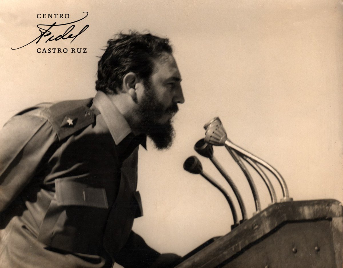 Fidel:"Si a mí me preguntaran cuál es el mérito principal de una generación que haga una revolución, mi respuesta sería: ¡Haber hecho la revolución y haber marchado hacia adelante (...)"..
#LatirXUn26Avileño