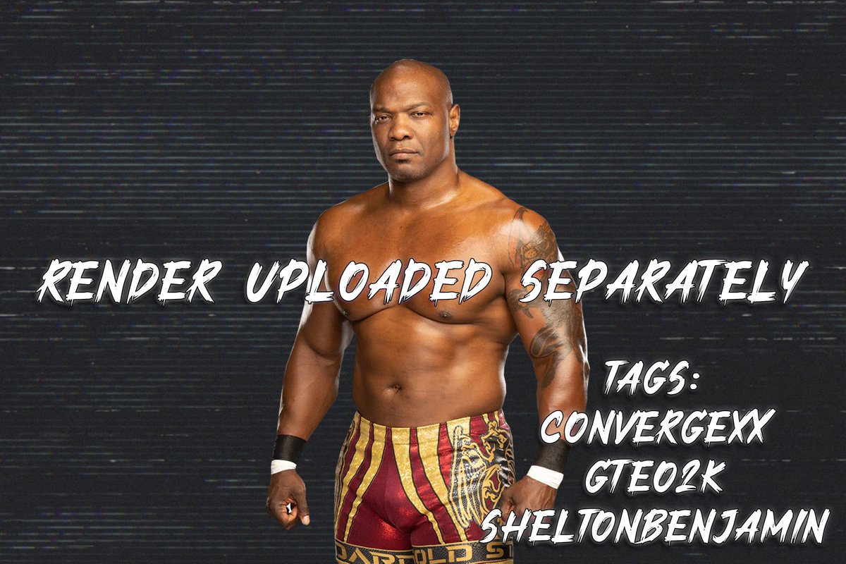 Shelton Benjamin Is Uploaded to #WWE2K24 Community Creations!  

Collab with @PAC_Creates & @Kamillion2k!  

Comes with moveset by @iBudsMoves! Render is uploaded under the same tags.  

Tags: SheltonBenjamin, convergexx, GTEO2K  

#GTEO2K💪