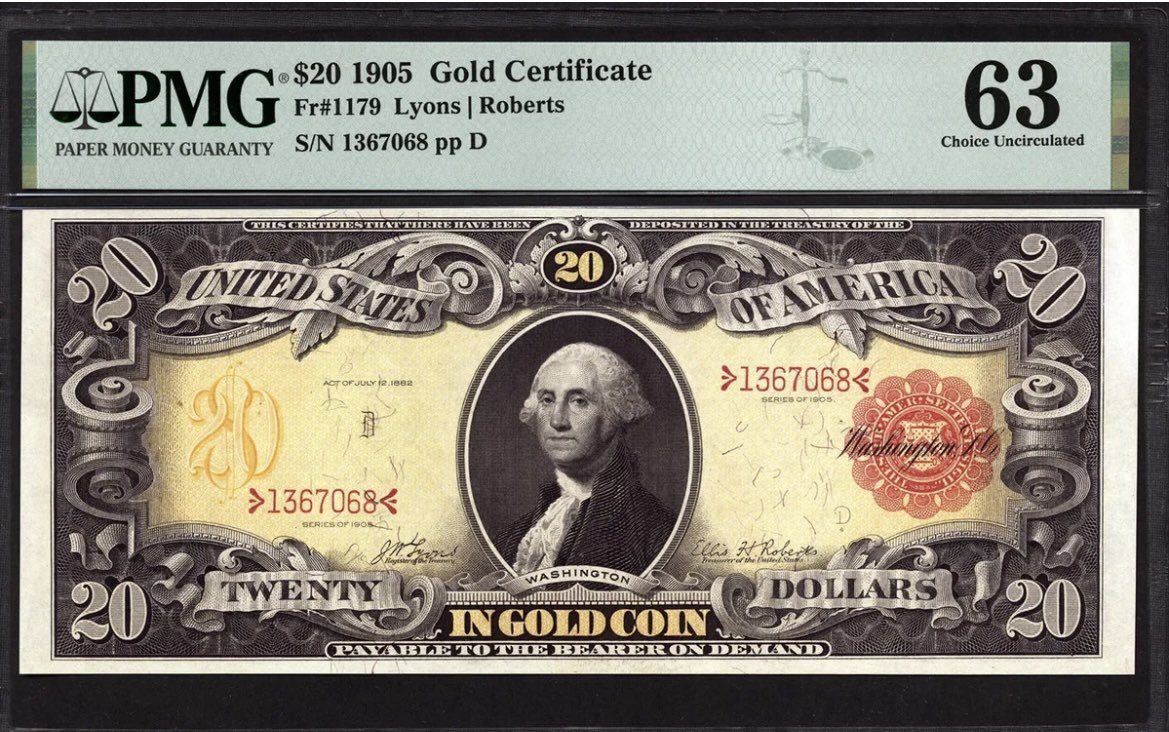 @redbeard172023 Gold/Silver certificates were tranferable into physical gold & silver upon demand.