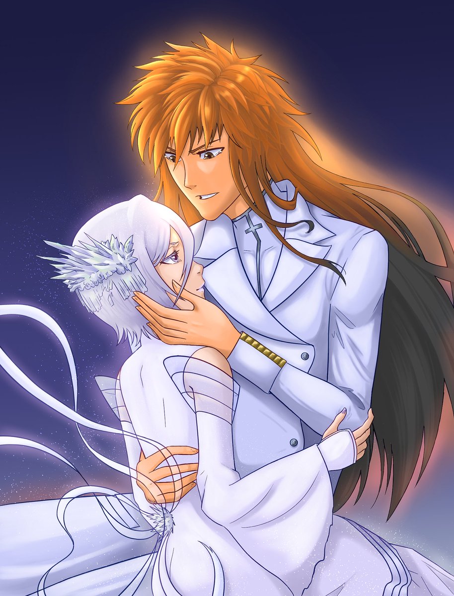 For <a href="/ichirukicollab/">Strawberry Tales: An IchiRuki Collab</a> 
Ichigo goes missing after the Winter war, only to fate to reunite them when the Quincy attack SS. 

Lineart by me. 
Fic by <a href="/AriadneKurosaki/">Ari</a> 
Colored by @firebirds_rose