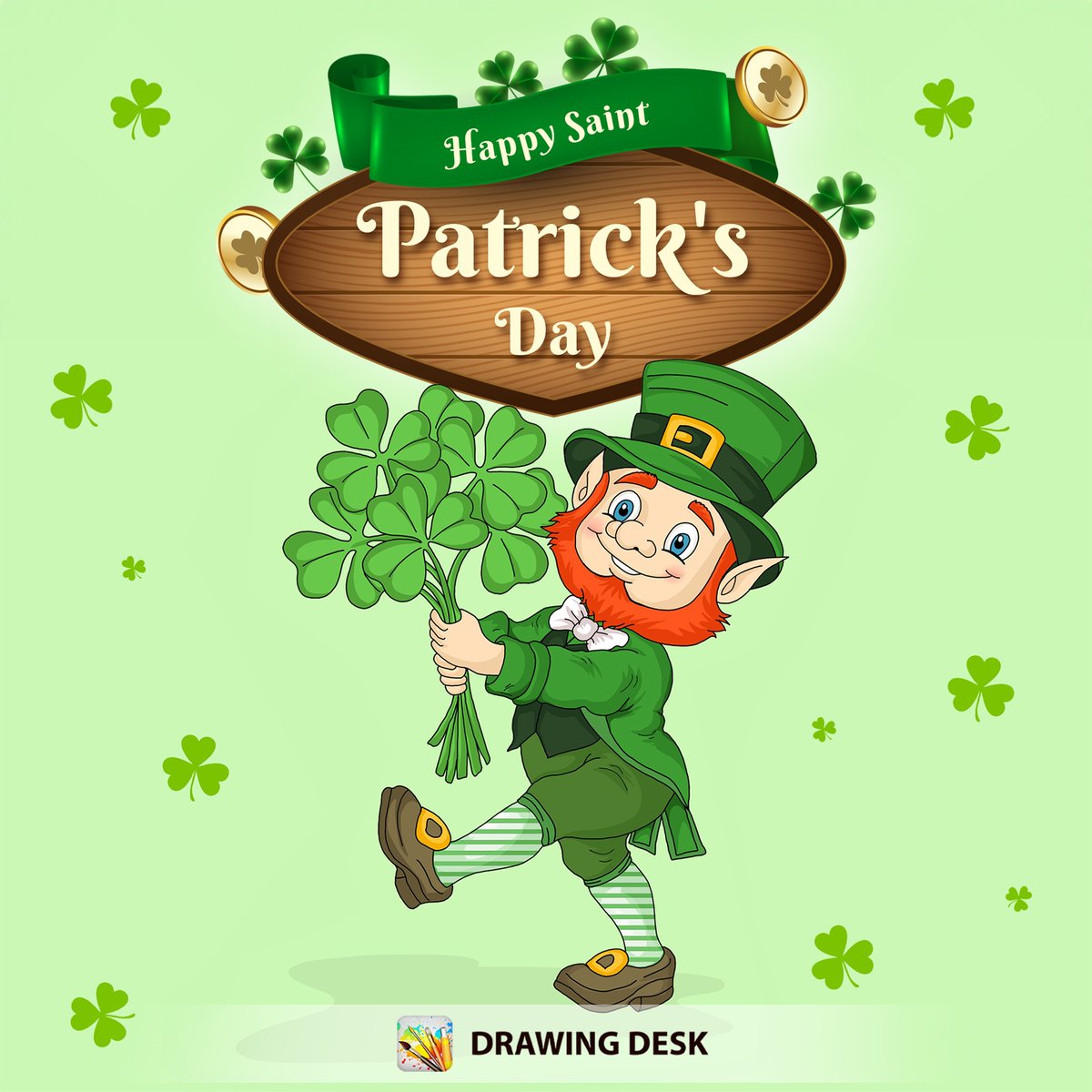 DrawingDeskApp's tweet photo. Feeling lucky and going green this St. Patrick's Day! ๐ May your day be filled with laughter, joy, and a little bit of Irish magic.
#drawingdesk #drawingdeskapp #madewithdrawingdesk #stpatricksday #leprechaun #boots #irish #ireland๐
Try them now: https://t.co/uNkoapoOxV https://t.co/VjUp0HP5Mg
