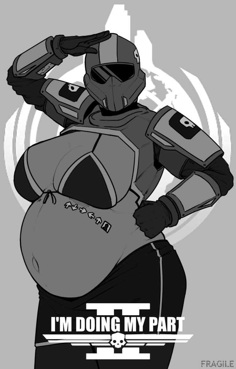 ItsNotFragile's tweet photo. 🟡 "Reinforcing !"

Silly Sunday Sketching.
Both tired and busy at the moment so have this Helldivers sketch. I almost never do pregnant gals. https://t.co/mC6HgzuVao