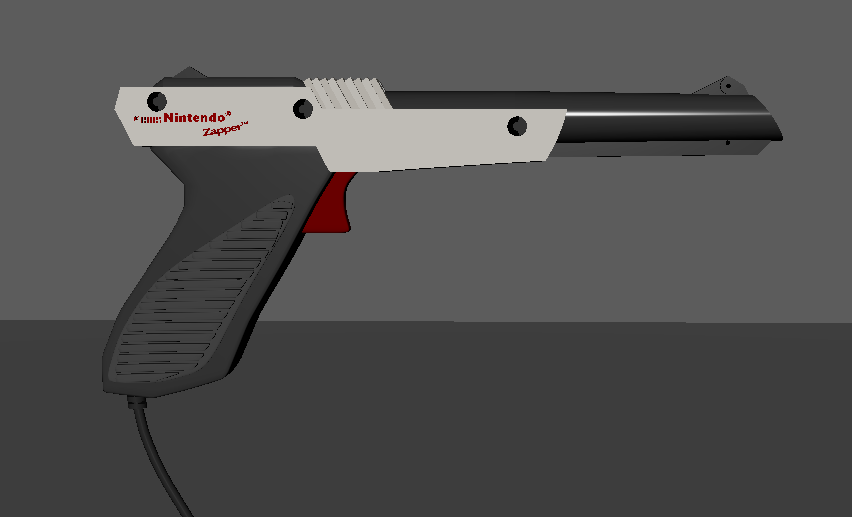 Shatter_brained's tweet photo. Had to show some love for old school Nintendo, y’all like Wild Gunman?

#3dmodeling  #3DModel #art #RETROGAMING #NES #gaming #Nintendo https://t.co/7U4zfDHcYp