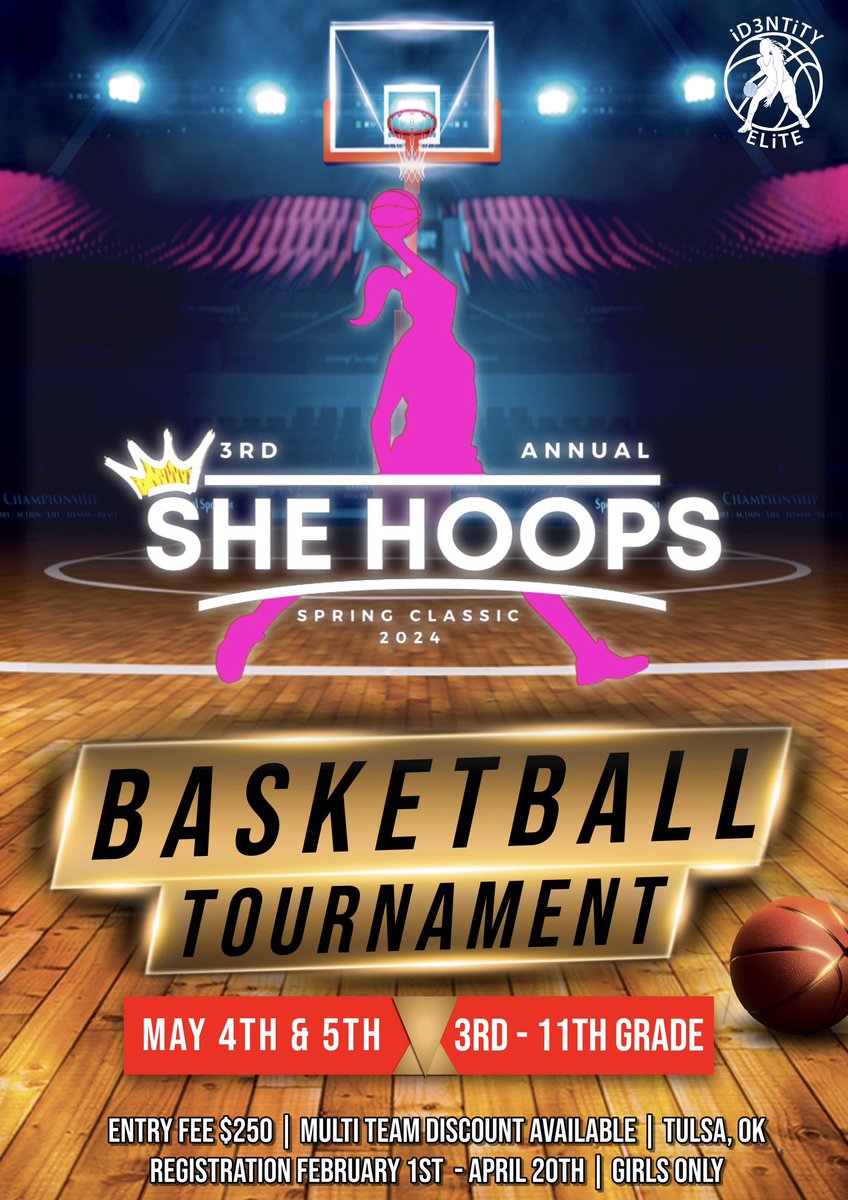 COACHES, ITS THAT TIME!!! girls only event for grades 3rd - 11th. If you haven’t made it to our any of our events yet, this is the place to be! Message us to register. Multi team discount available Don’t miss out💯 Let’s get it! #SheHoops #Ball(h)ers