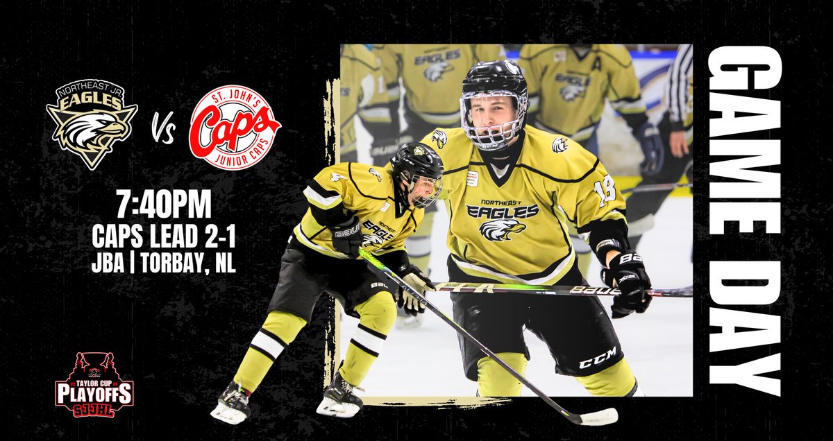 🚨 It's Game Day 🚨 

Your Connors Construction Northeast Jr. Eagles look to tie the series up once again as we return home to face St. John's in Game 4 of our semi-final series 🏒

#FearTheFeathers