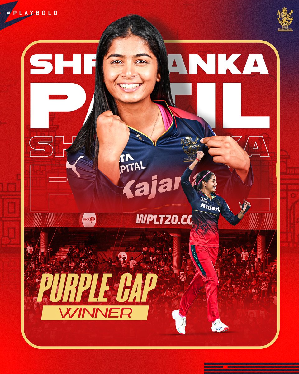 Shreyanka Patil 🙅‍♀️
Purple Patil ✅

#PlayBold #ನಮ್ಮRCB #SheIsBold #WPL2024 #WPLFinal #DCvRCB @shreyanka_patil