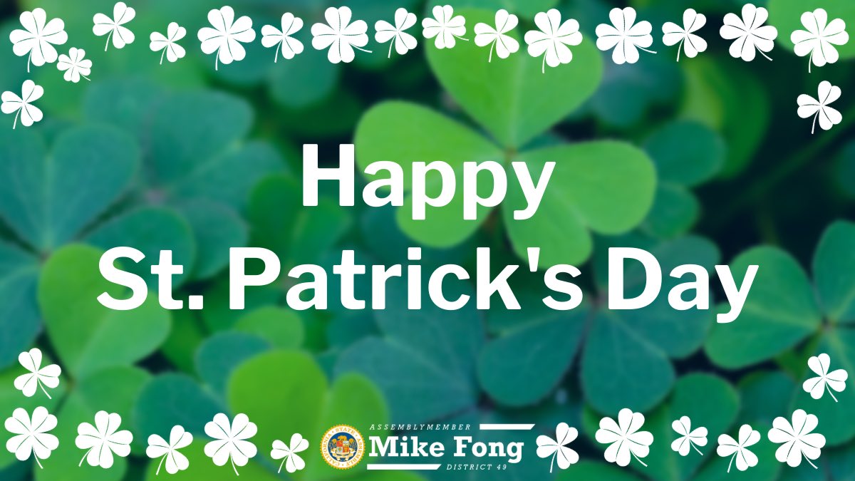 Happy St. Patrick’s Day to everyone in #AD49! 🍀