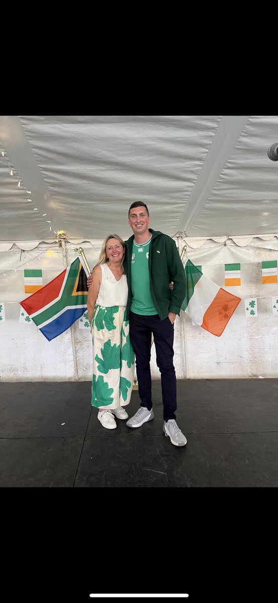 IrlEmbPretoria's tweet photo. What a way to round off an incredible St Patrick’s Week! 

An incredible event held by ISSA Cape Town today, with over 600 in attendance!

A massive well done to Clare Nel and her team on a wonderful day’s entertainment.

Also a pleasure to meet football legend Pat Jennings ☘️ https://t.co/pcEMhOww0T