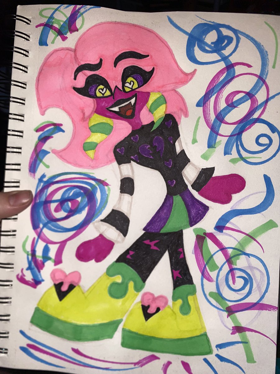 Did some late night drawing last night💖🧁🔪💞 my girl Val🤗💖