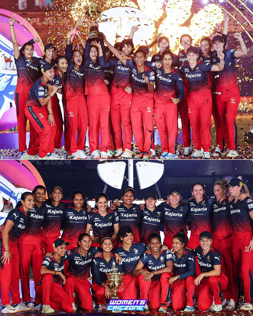 *T 1961

Congratulations to the #RCBWomen team for their outstanding performance in the #WPL

'Ee sala cup Namde' finally becomes true for the first time! 🎉

#SmritiMandhana The first RCB skipper to bring the glory🏆

#WPLFinal #Esalacupnamdu