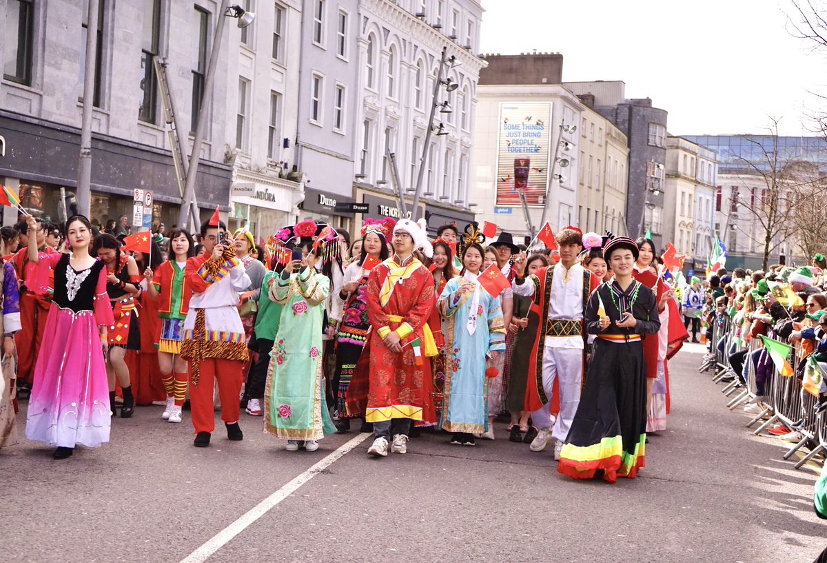 instituteucc's tweet photo. UCC CI has won the Best Overall Entry Award at the St. Patrickโs Day Parade in Cork! Itโs an incredible honor to be recognized for our commitment to unity and diversity. Huge thanks to the organizers for putting together such a fantastic event! #StPatricksDay #UCCCI ๐#Cork https://t.co/tWnat5bgXA