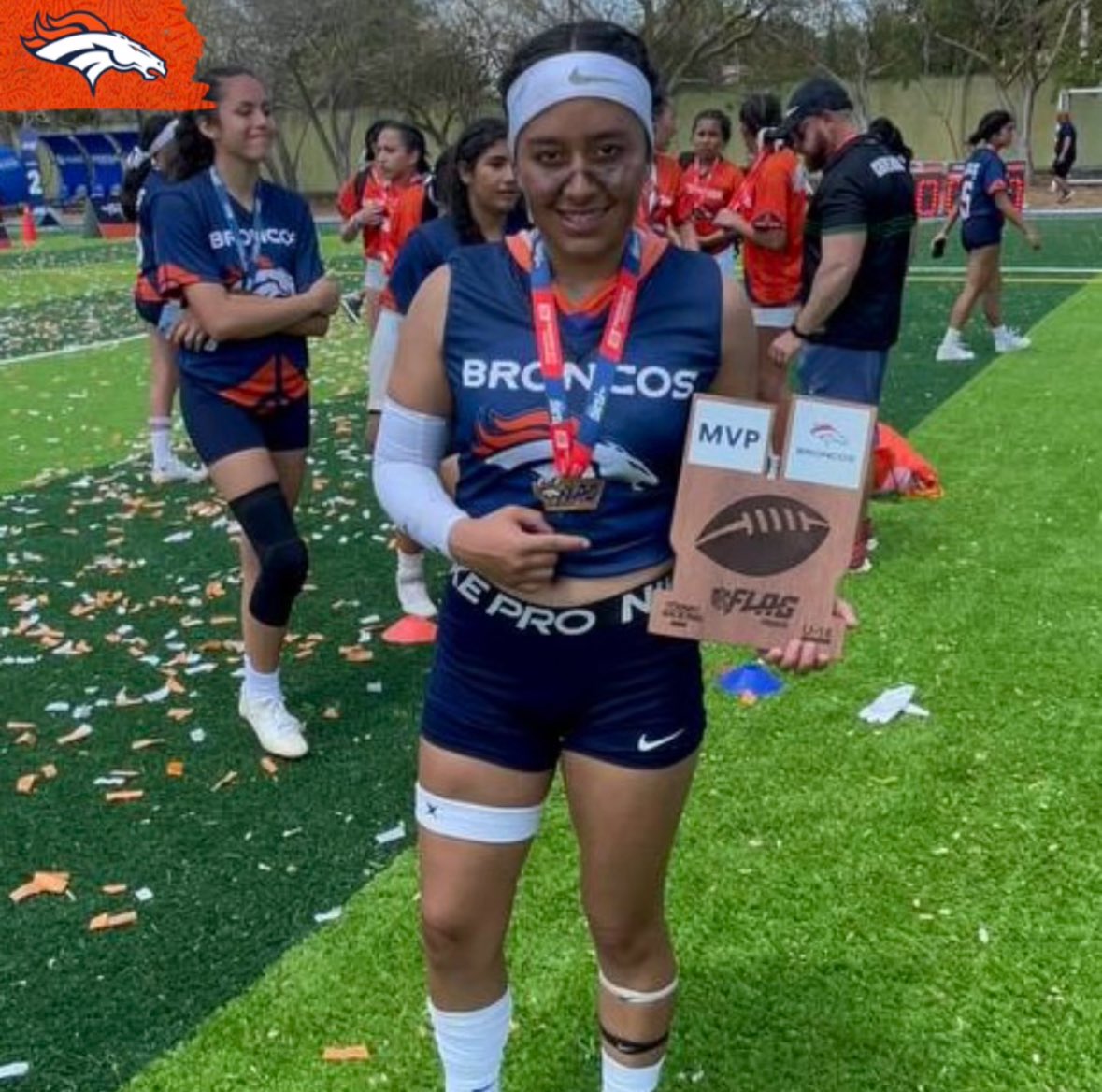 ¡Felicidades al equipo del Estado de México U-16!🥇 Son Campeonas 🏆del primer torneo de Flag Football 🏈femenil fuera de los Estados Unidos. 👏