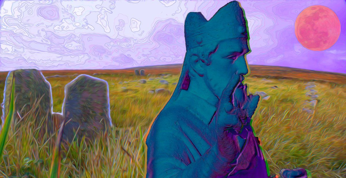 💚☘️"Saint Patricks Harvest Moon"☘️💚

In the Ruins of an Ancient Irish Fort, stands Saint Patrick, gazing at the Harvest Moon!

Photoshop/GIMP work Created in 2022!

Price 0.7777 $ETH <a href="/opensea/">OpenSea</a> link below #NFTs