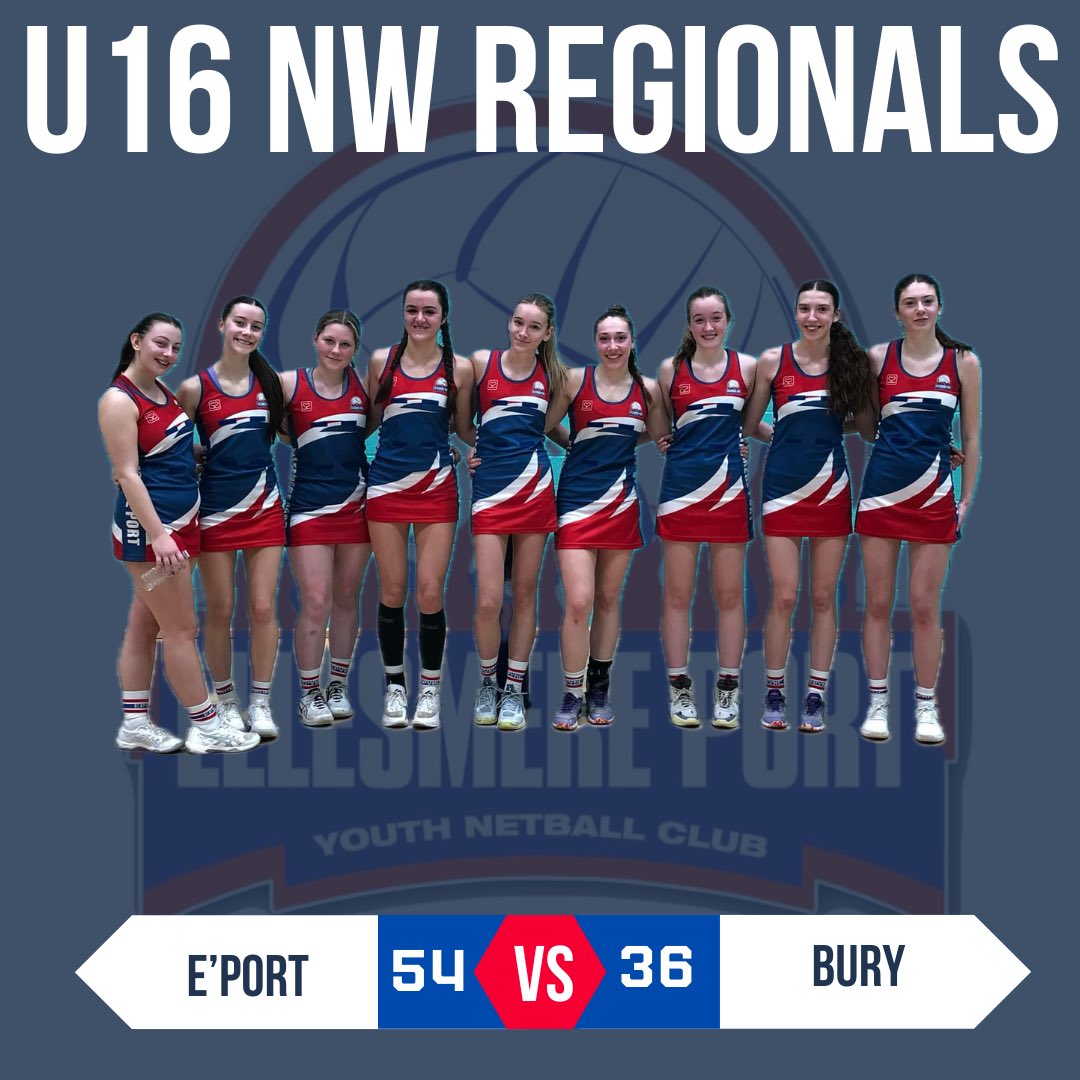 What a WIN for our U16 EP Flames in the NW Regional  league this afternoon.

Final score
Ellesmere Port - 54
YWCA Bury - 36

That win sees EP qualify for the playoffs to try and qualify for the national finals. A first for our club - PROUD 🤩👏🔥